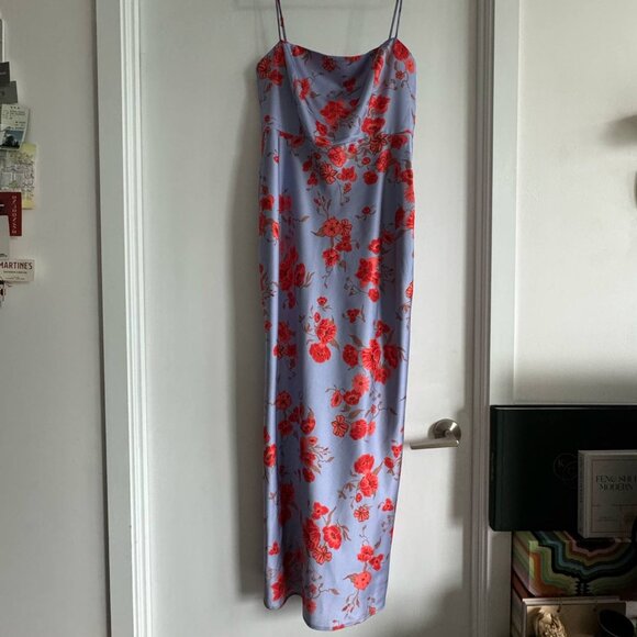 Park & Fifth Floral Maxi Dress - Blue and Red - Picture 3 of 3
